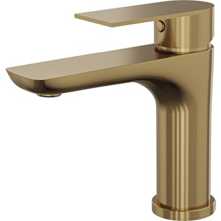 Linsol Vena Basin Mixer - Brushed Brass 